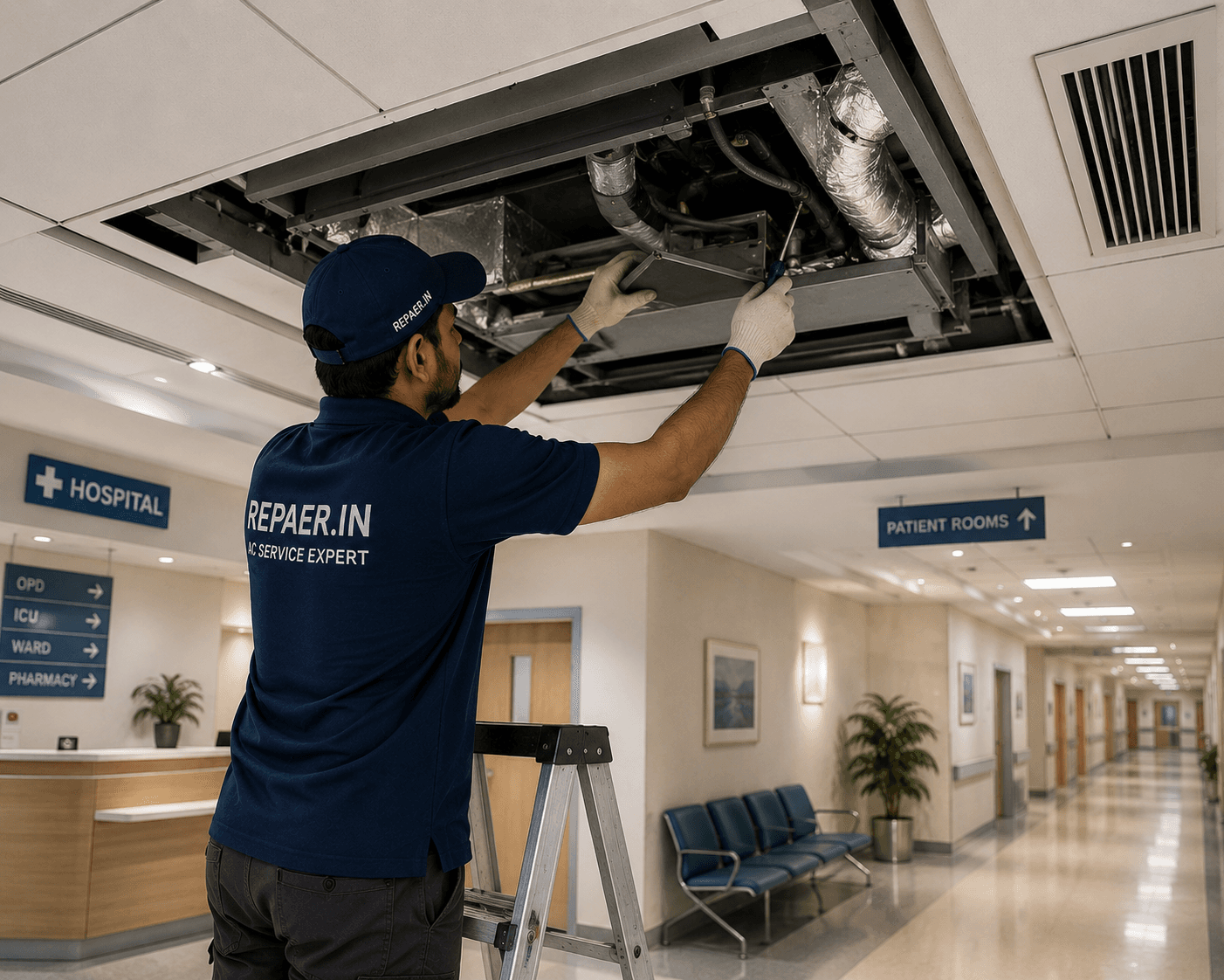 Ductable AC system for centralised multi-room cooling